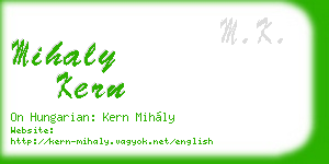 mihaly kern business card
